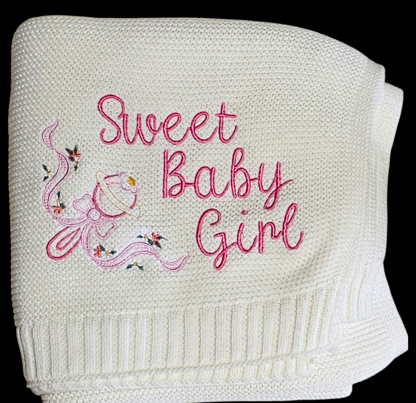 Sweet Baby Girl Baby Blanket