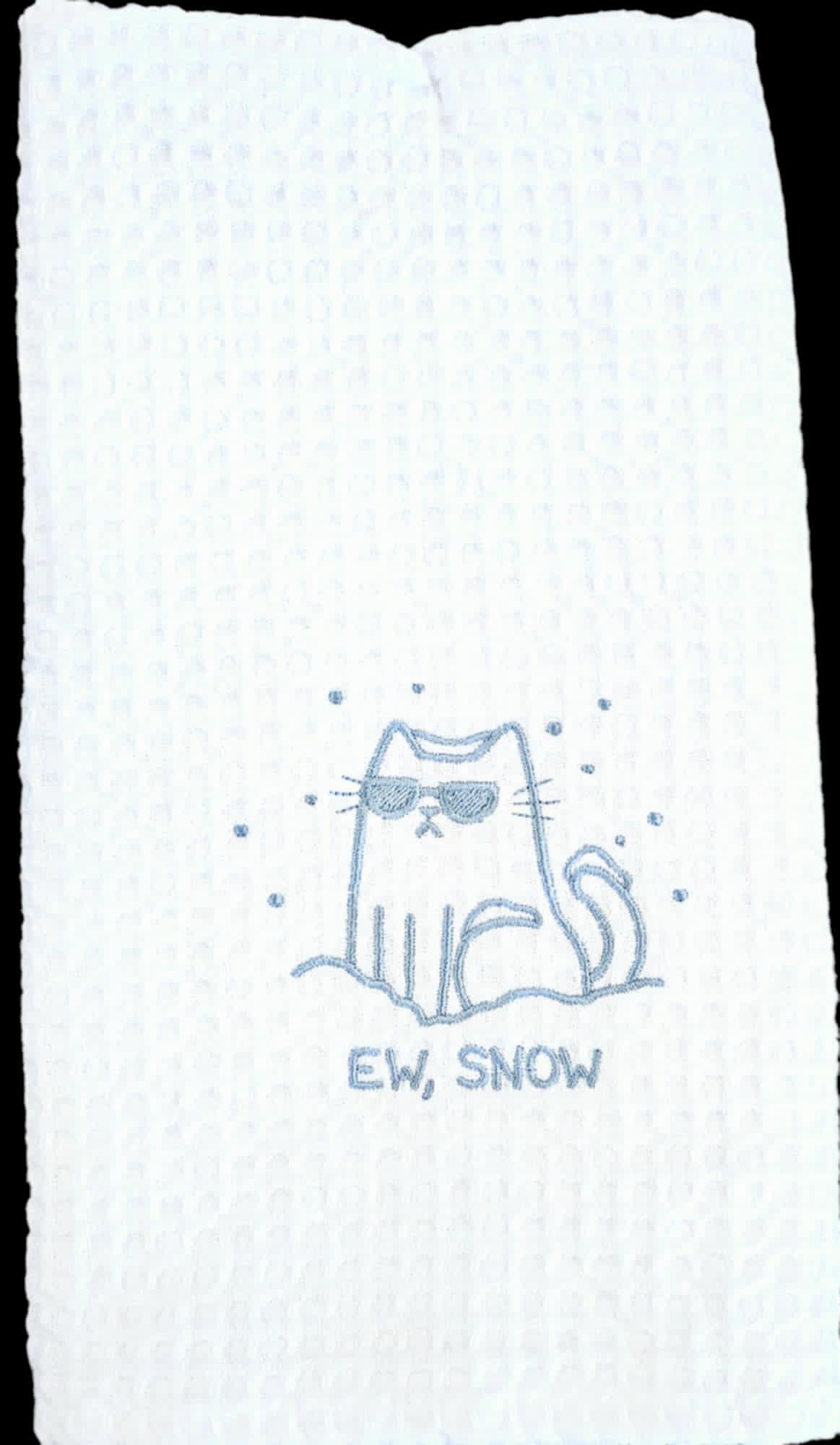 Ew, Snow Kitchen Towel