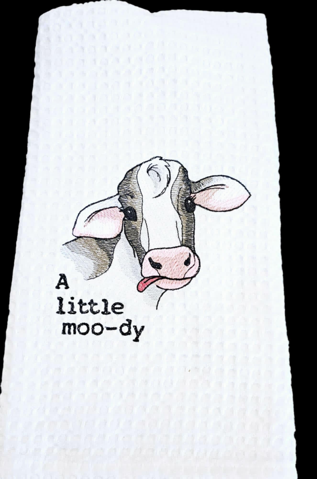 A Little Moo-dy Kitchen Towel