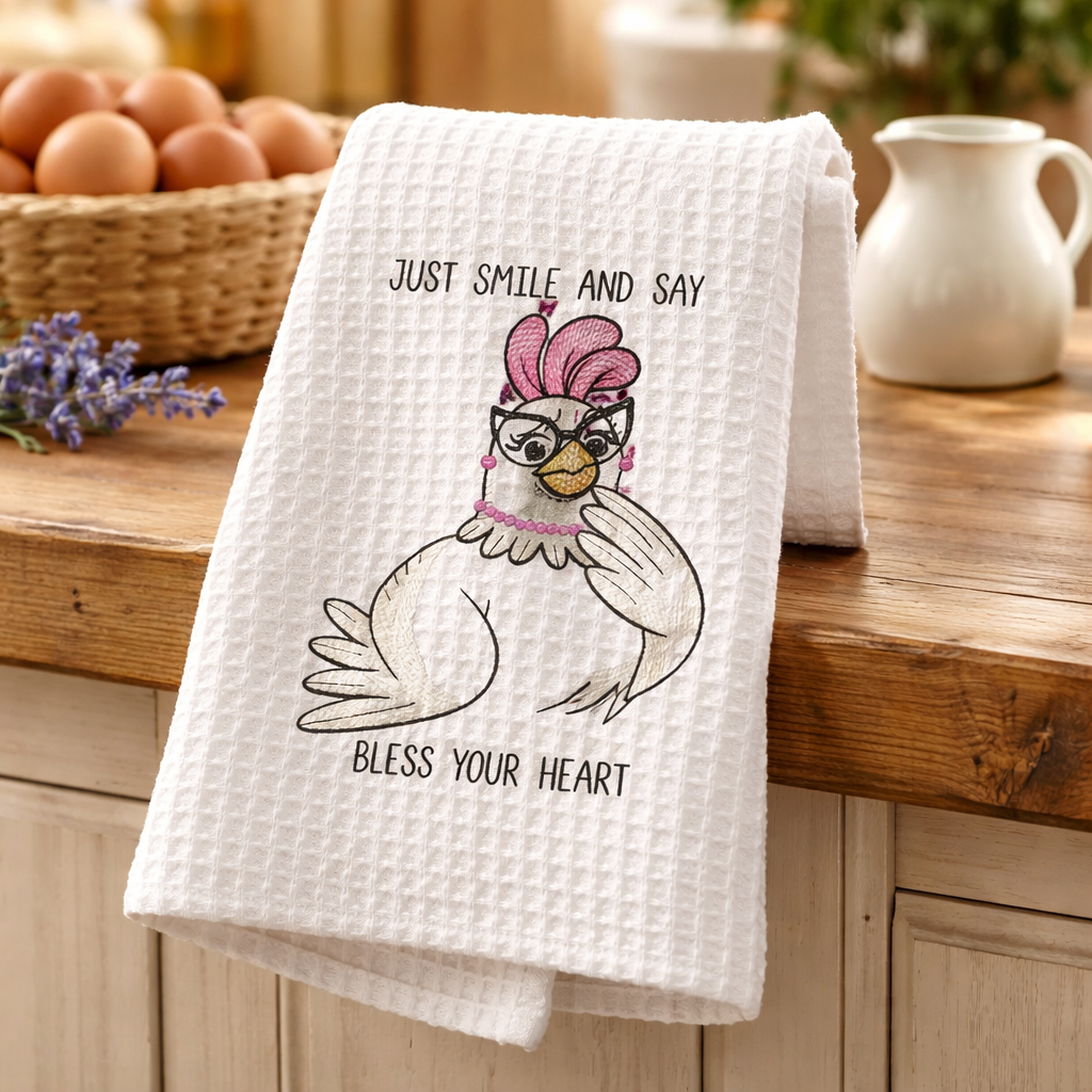 Just Smile and Say Towel