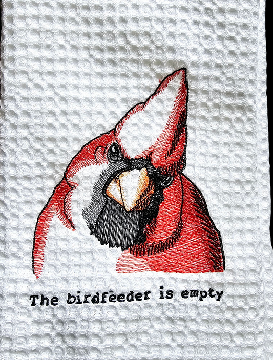 The Bird Feeder is Empty Towel