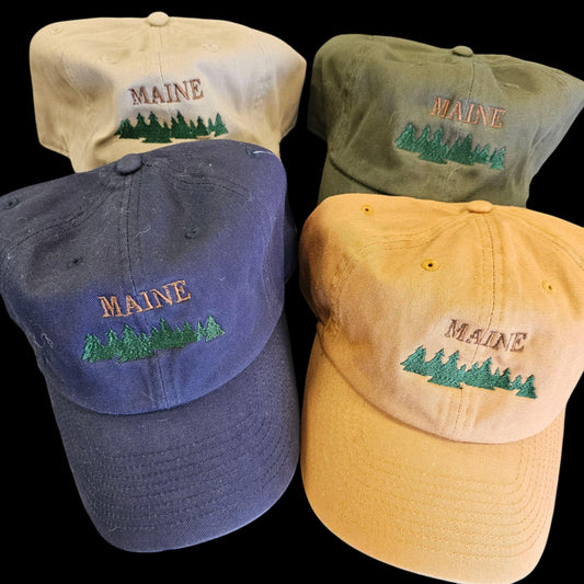 Maine Pine Trees Hat