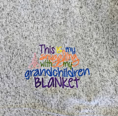 Snuggling with my Grandchildren Blanket