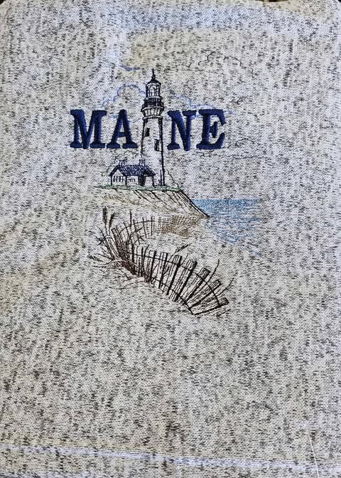 Maine Lighthouse Blanket