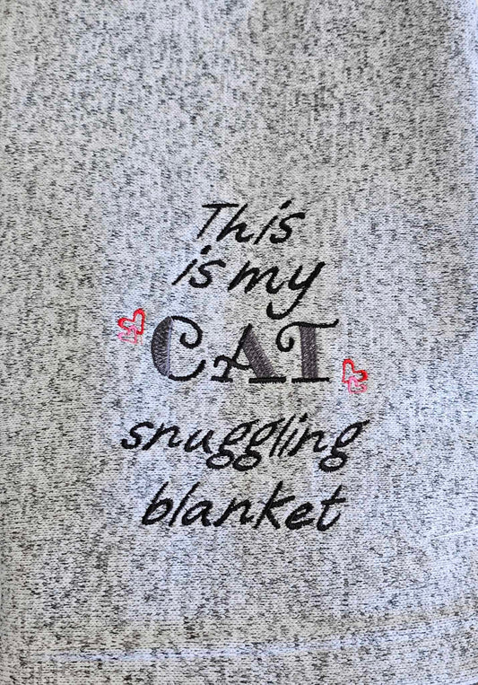 Cat Snuggling Blanket