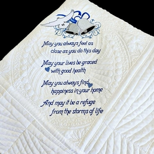 Wedding Verse Lap Quilt