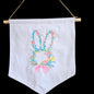 Floral Easter Bunny Banner