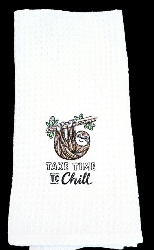 Take Time To Chill Kitchen Towel