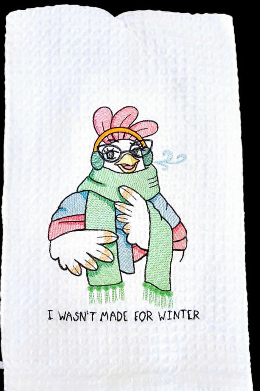 Wasn't Made for Winter Kitchen Towel
