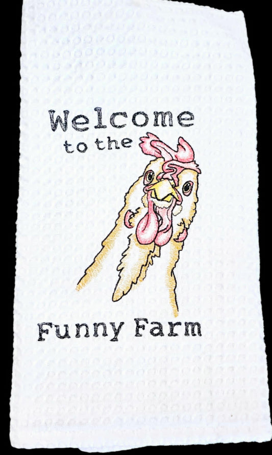 Funny Farm Kitchen Towel